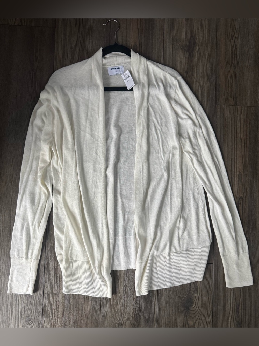 OLD NAVY Open-Front White Sweater Cardigan - XL Tall